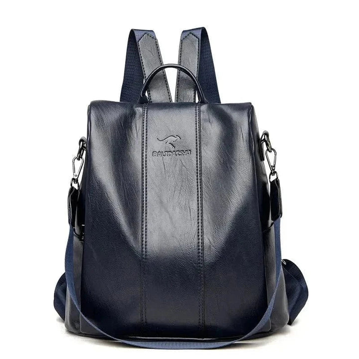 Octavia™ | Premium Secure PU Leather Backpack