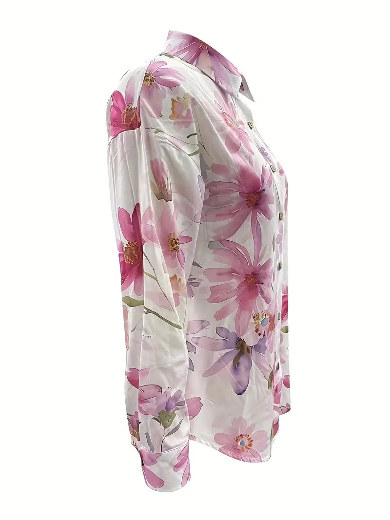 Emiliana - Blouse Florale Élégante 