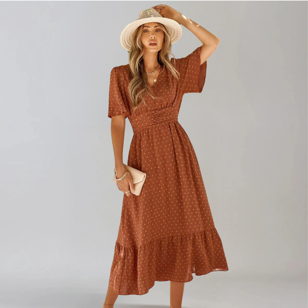 Aria™ | Graceful V-Neck Midi