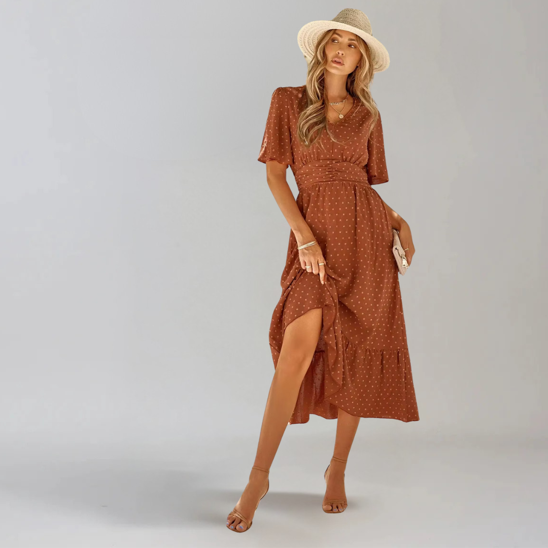 Aria™ | Graceful V-Neck Midi