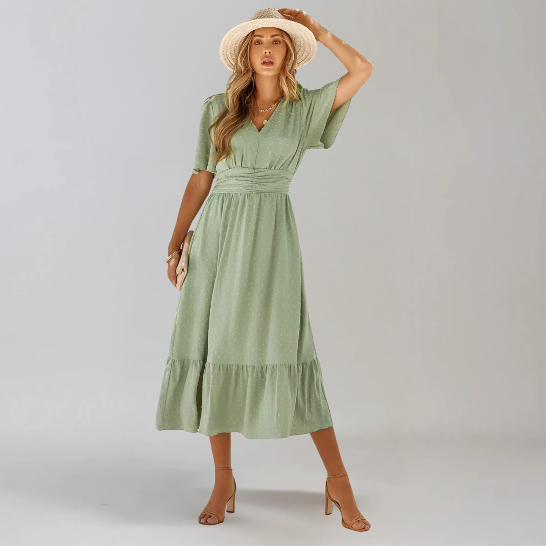 Aria™ | Graceful V-Neck Midi
