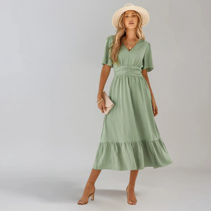 Aria™ | Graceful V-Neck Midi
