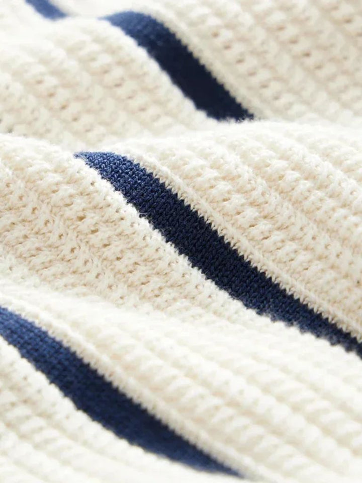 Polo en tricot à cadre atlantique – Leviana 