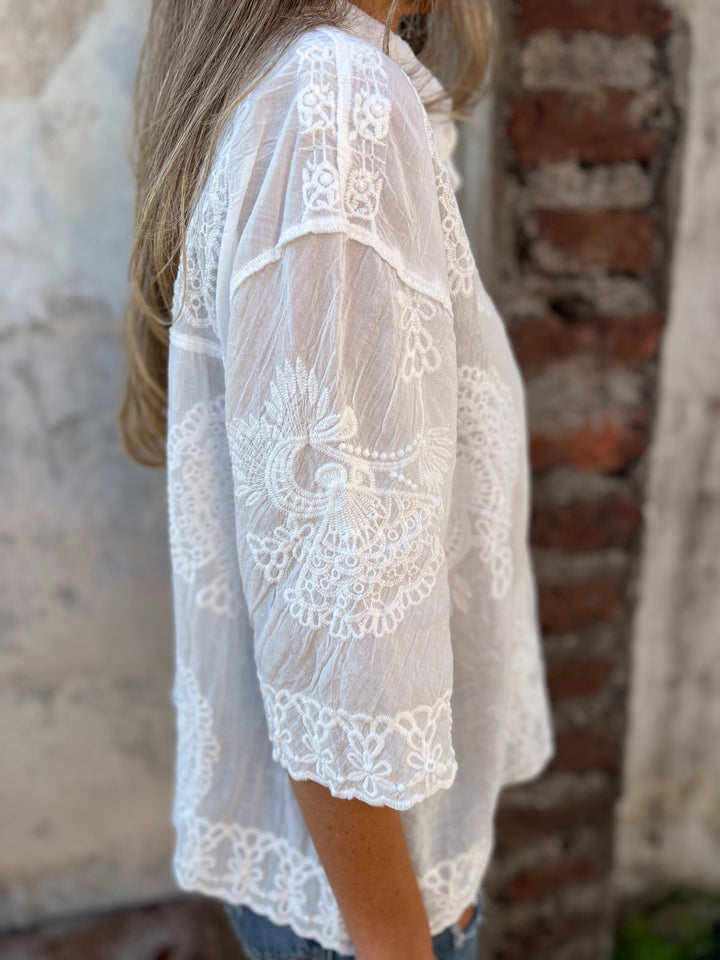 Eva - Blouse Élégante et Aérée 