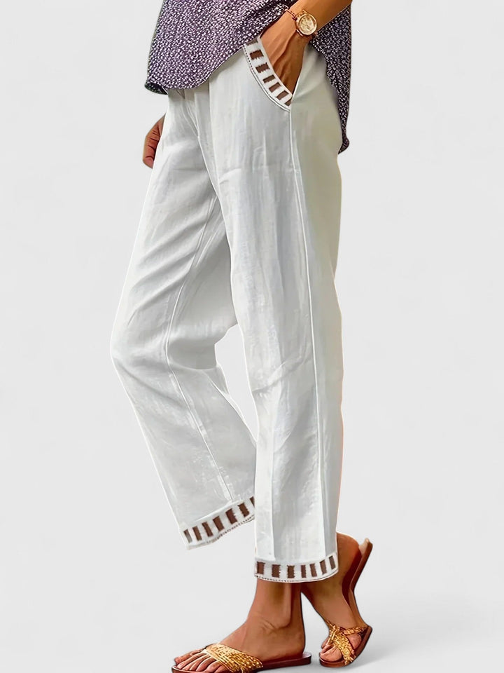 Pantalon en lin raffiné et léger 