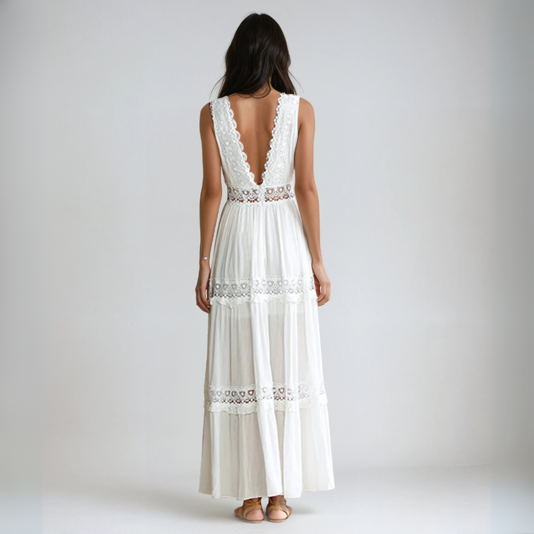 Bianca™ | Robe ornée de dentelle gracieuse 