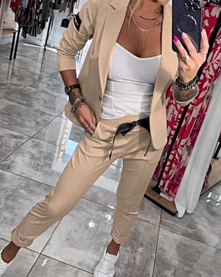 Malou - Ensemble : Haut, Veste et Pantalon 