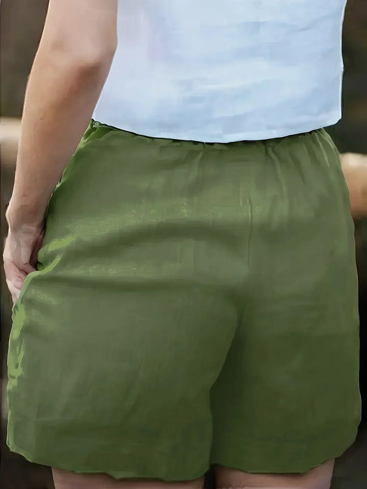 Shorts d'été décontractés avec poches pour femmes 
