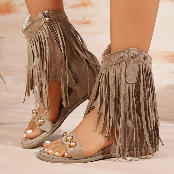 Sandales à franges 