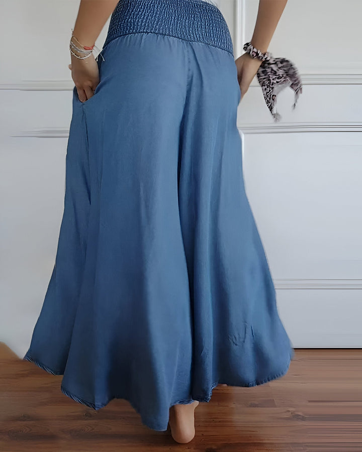 Pantalons jupe confortables avec taille élastique 