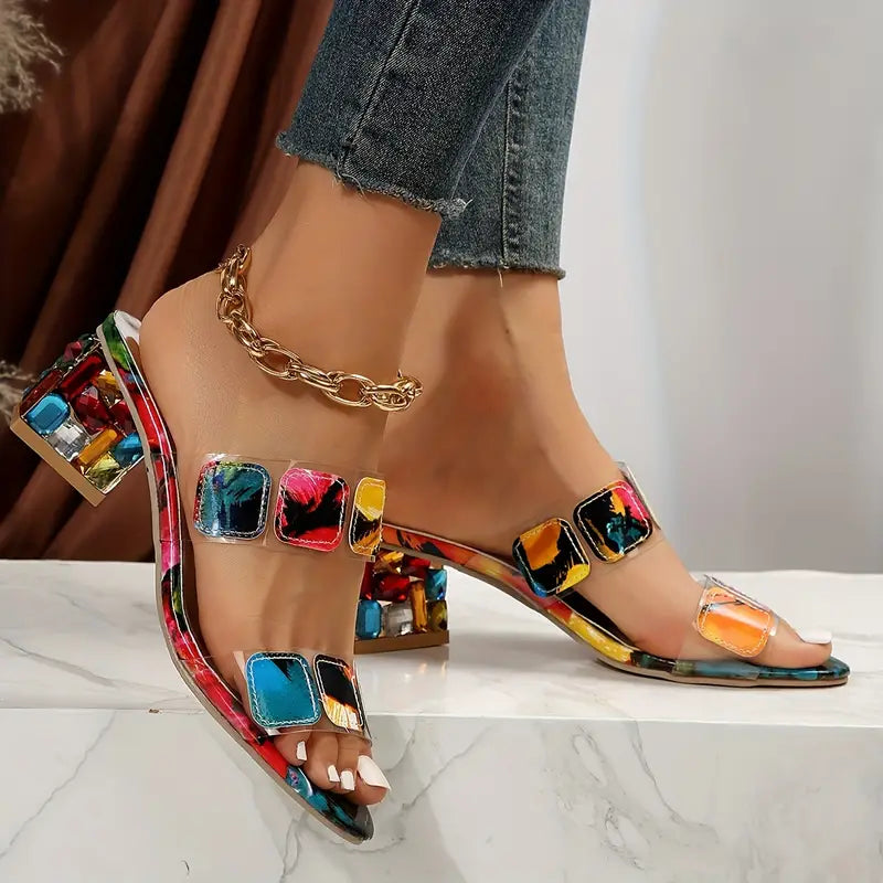 Sandales Orthopédiques Colorées Elisane avec Talon 
