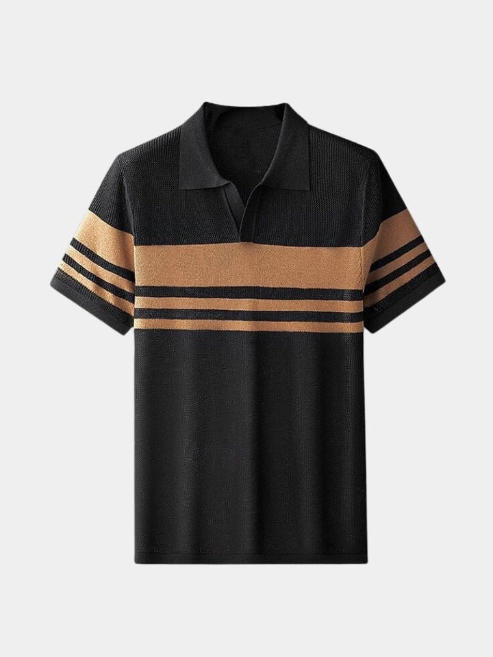 Polo de lignée caramel – Leviana 