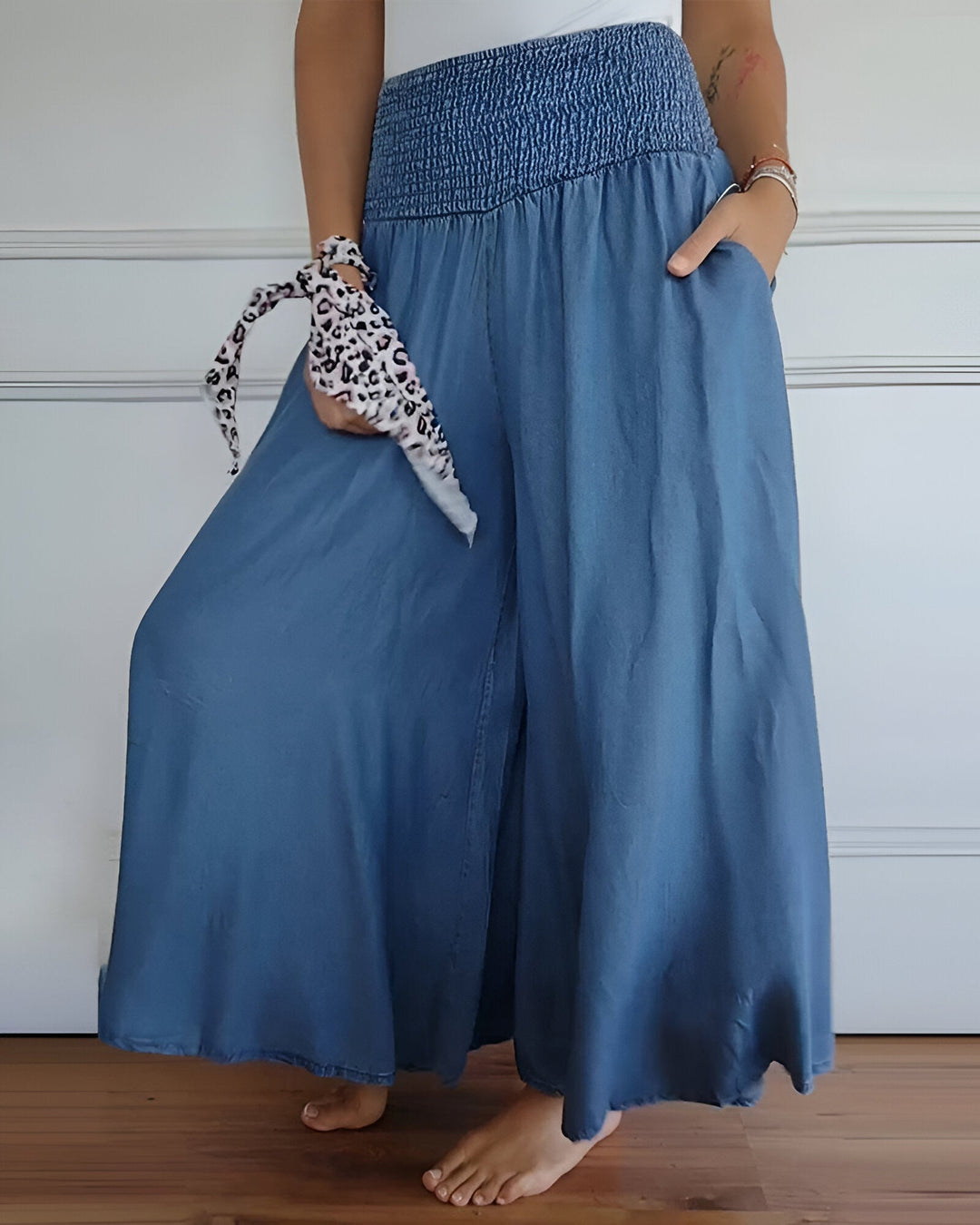 Pantalons jupe confortables avec taille élastique 