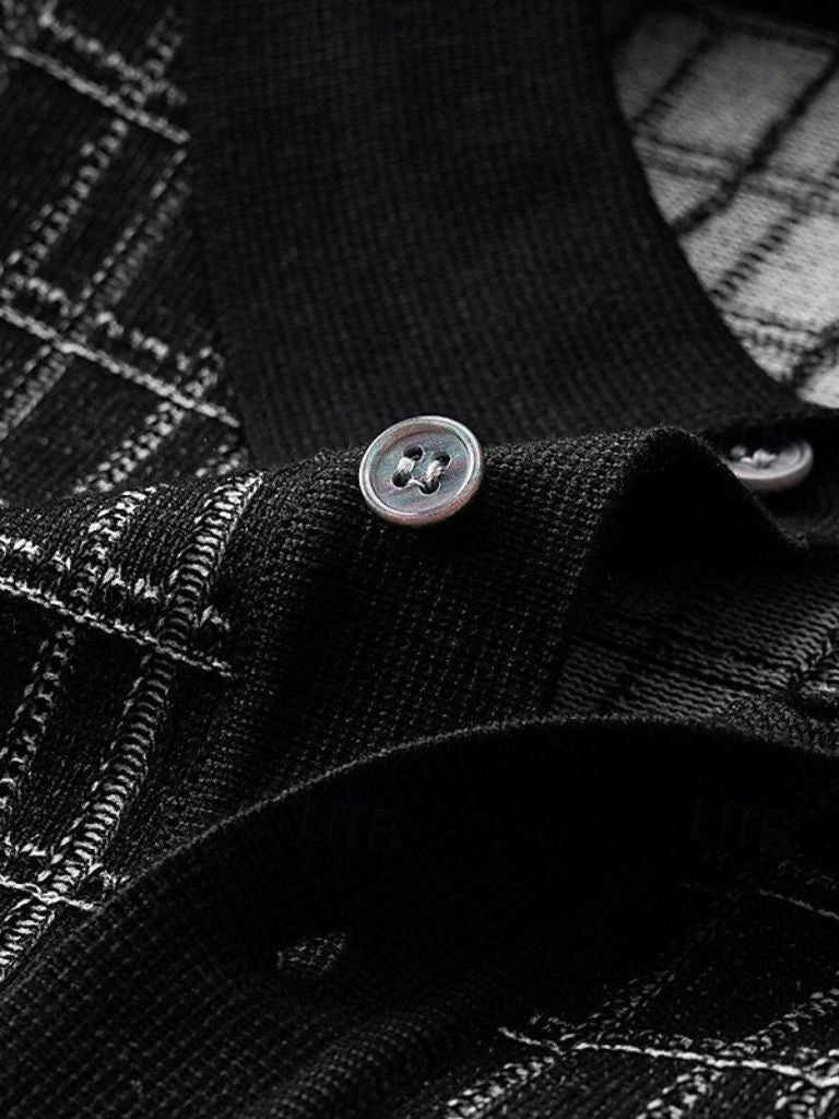 Polo en maille noir classique - Leviana 