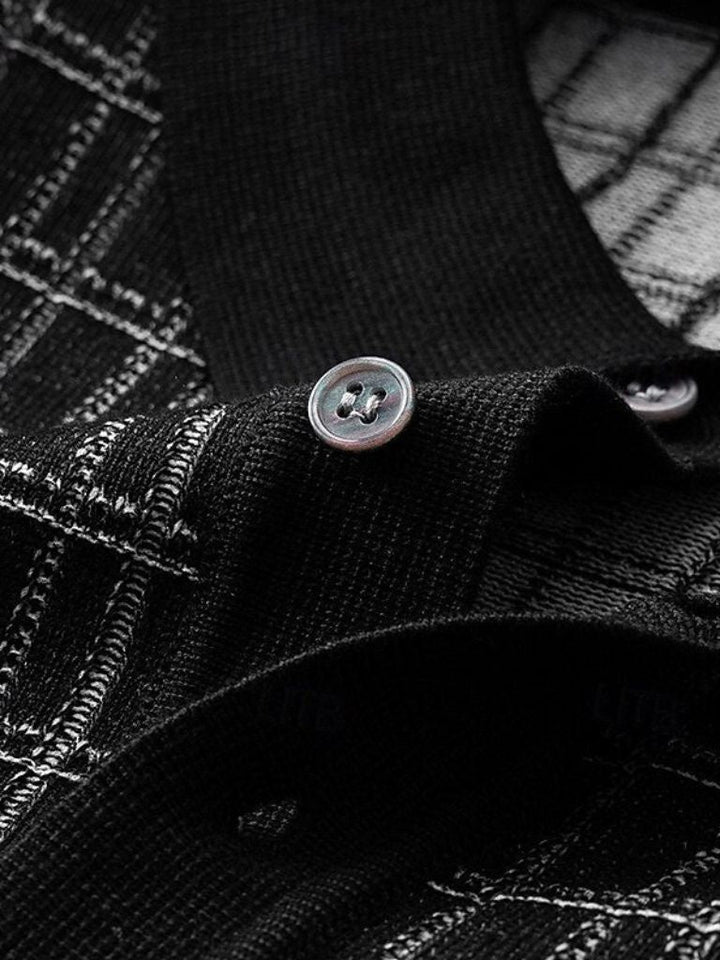 Polo en maille noir classique - Leviana 