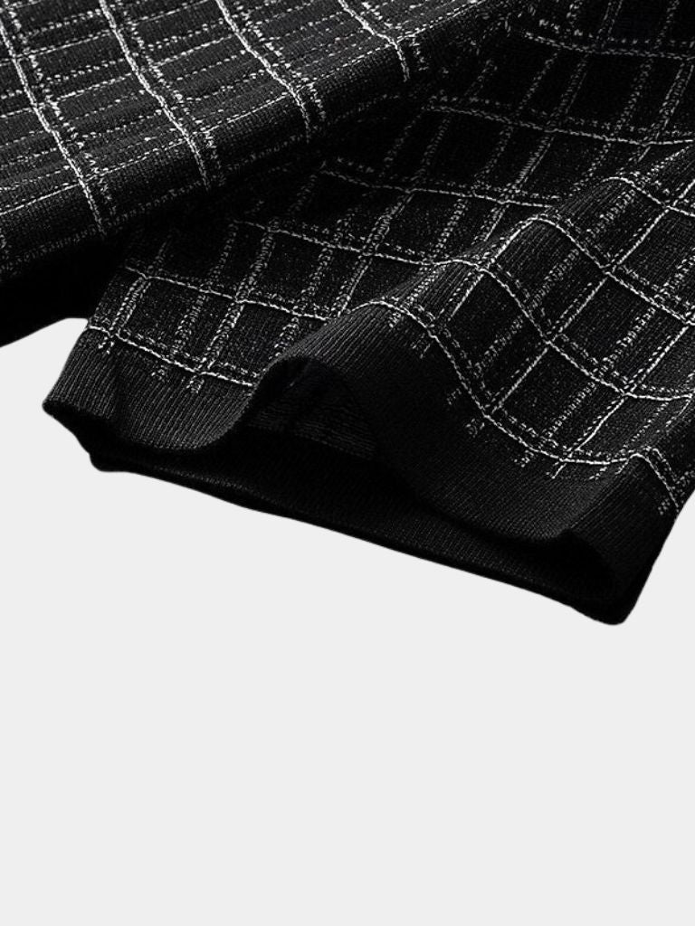 Polo en maille noir classique - Leviana 