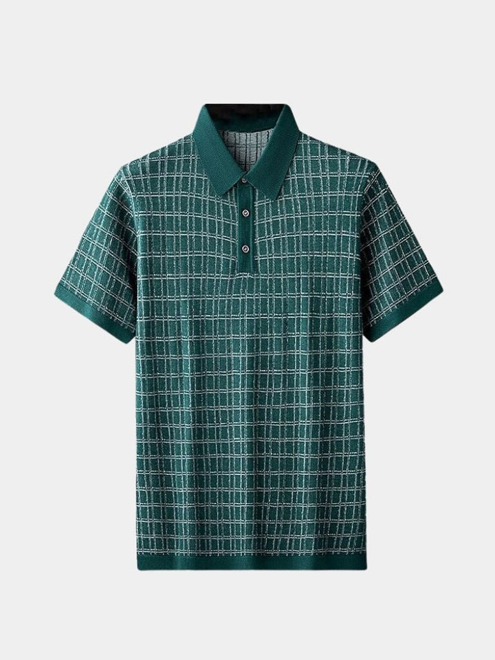 Polo en maille noir classique - Leviana 