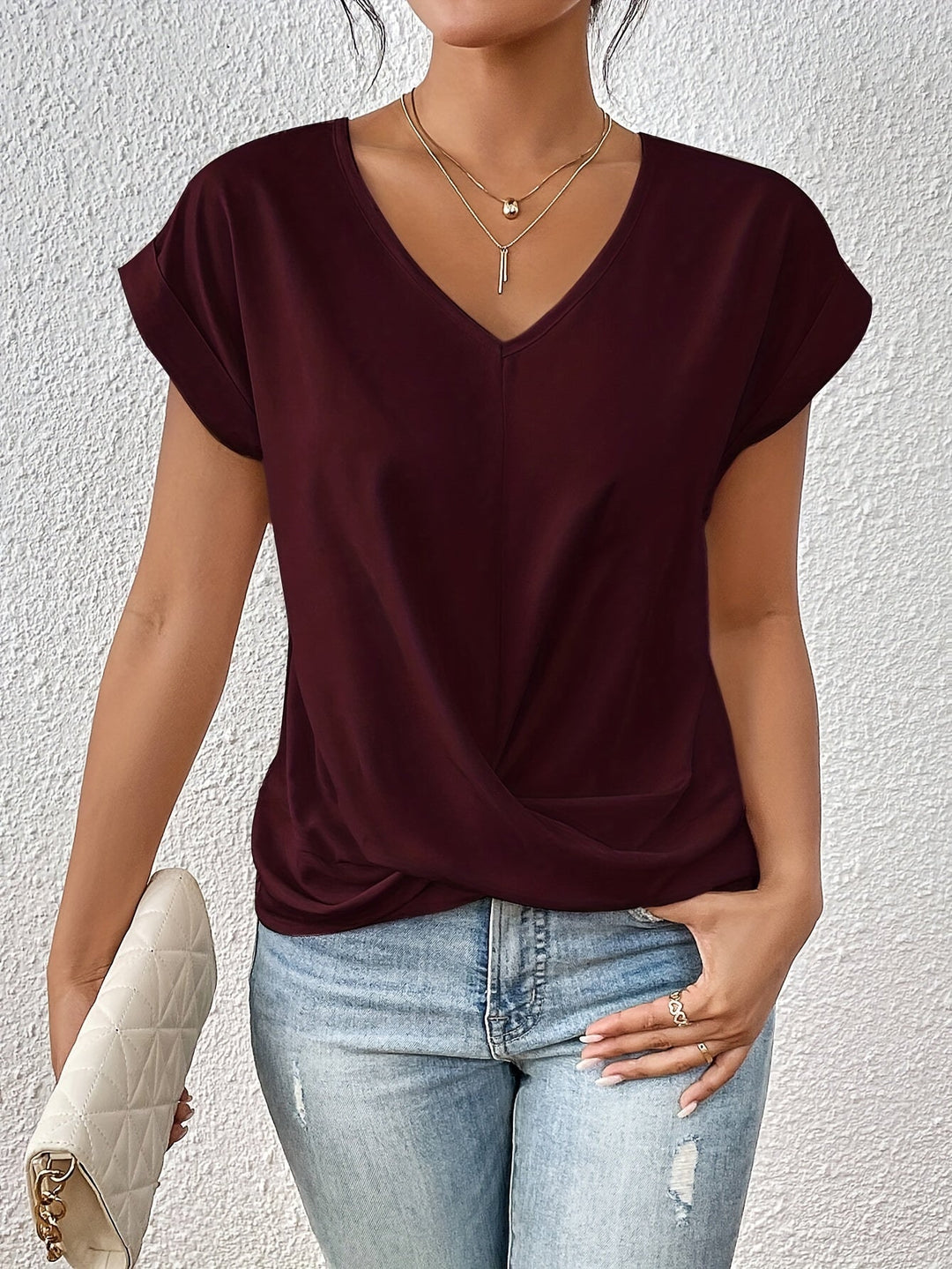 Cleo - T-shirt décontracté élégant 