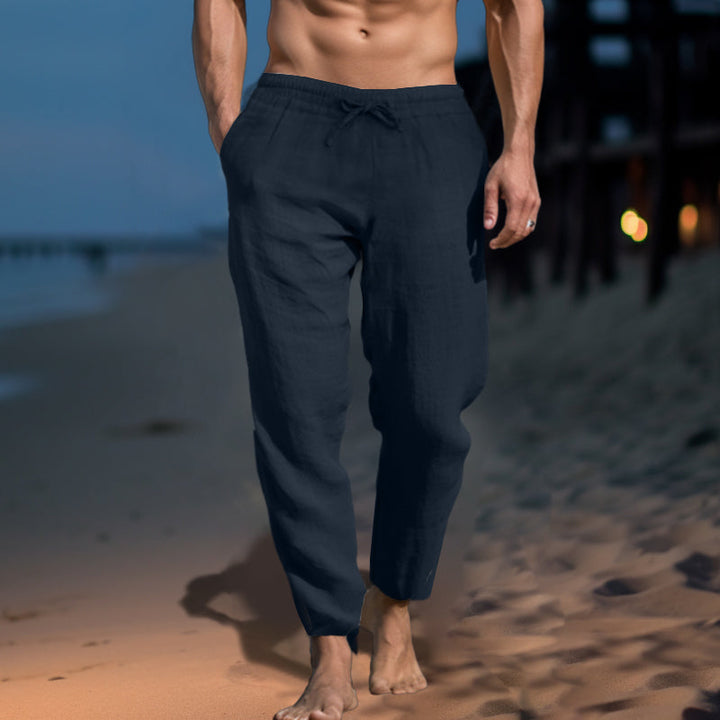 Pantalon en lin Corfou 