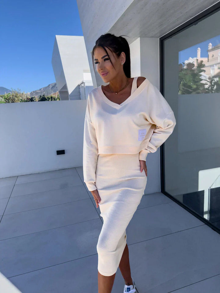 Laurine – Robe décontractée & Sweatshirt 