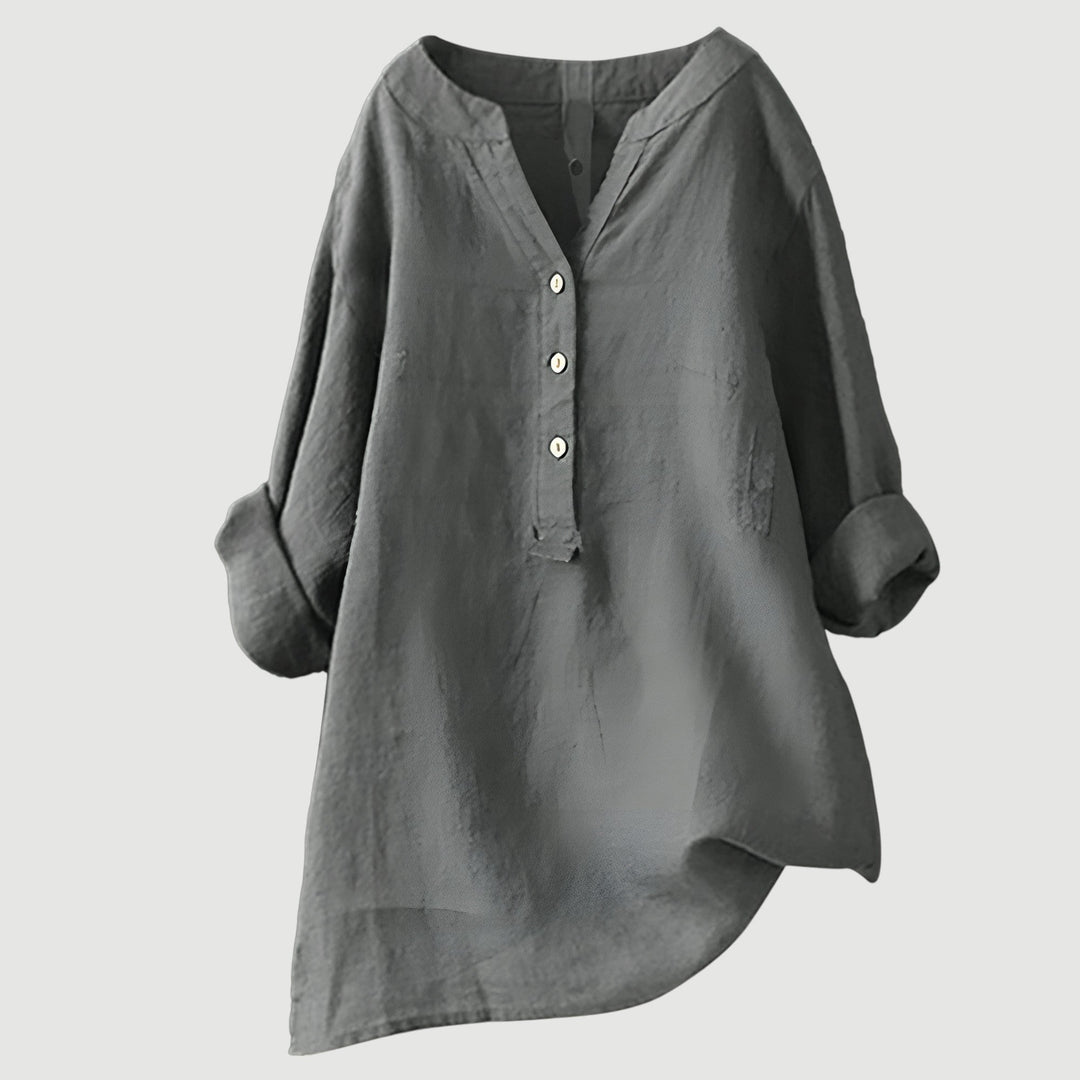 Freja - Chemise légère et confortable avec boutons 
