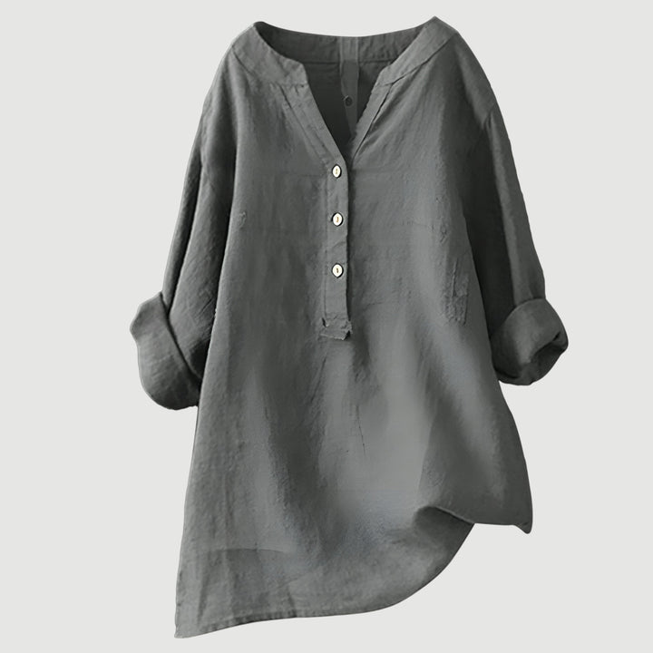 Freja - Chemise légère et confortable avec boutons 