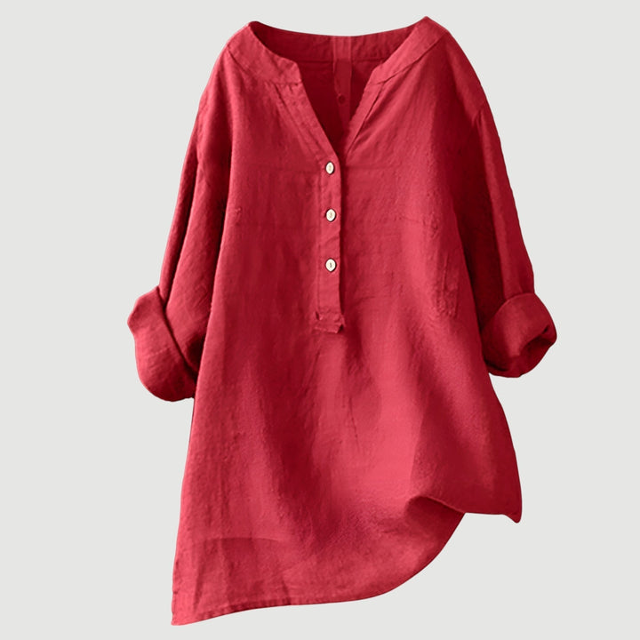 Freja - Chemise légère et confortable avec boutons 