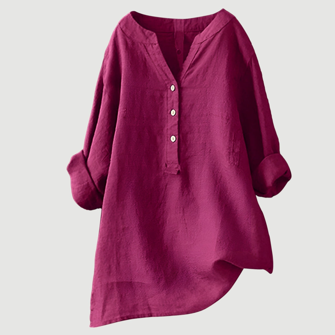 Freja - Chemise légère et confortable avec boutons 