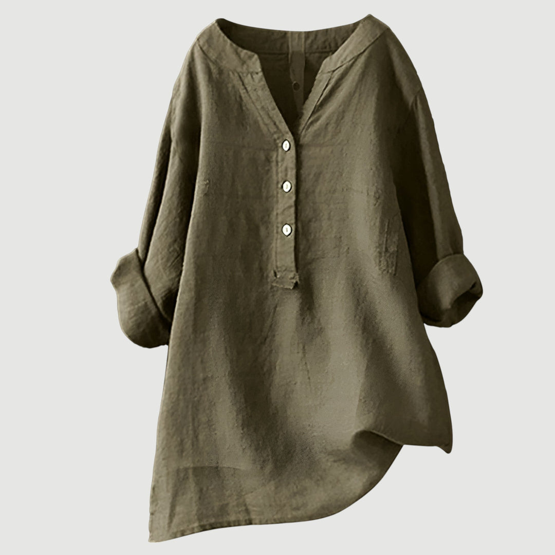 Freja - Chemise légère et confortable avec boutons 
