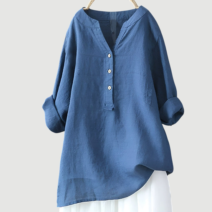 Freja - Chemise légère et confortable avec boutons 