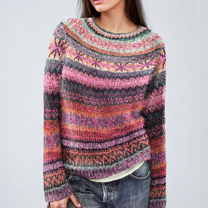 Anna | Pull classique Fair Isle 