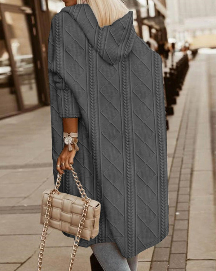 Rosalind™ | Cozy Hooded Long Cardigan