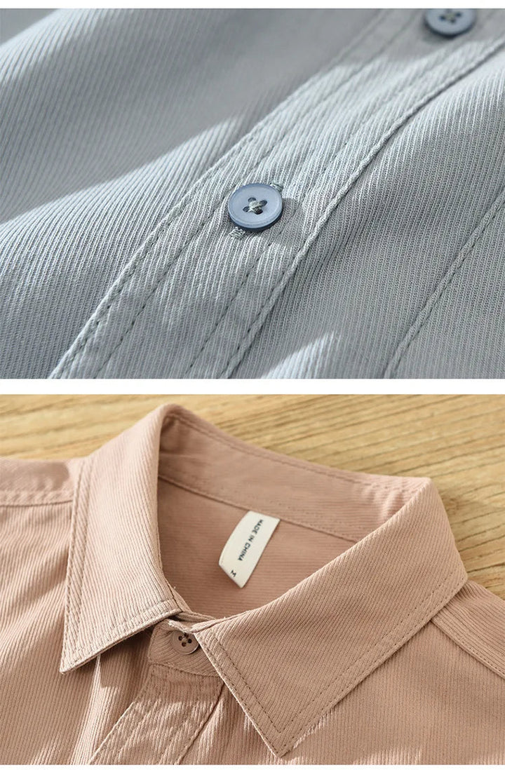 Chemise en coton à manches courtes 