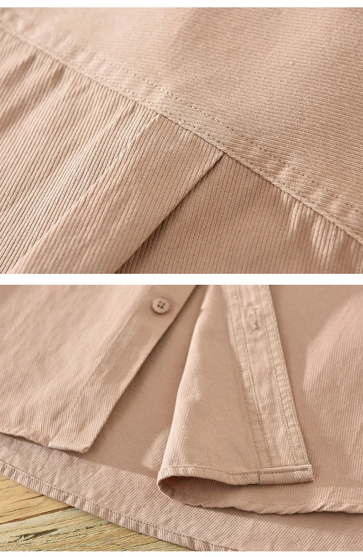 Chemise en coton à manches courtes 