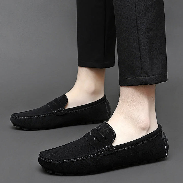 Mocassins en daim pour bateau 