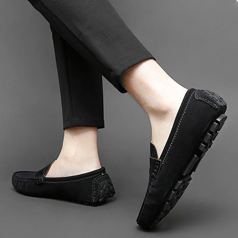Mocassins en daim pour bateau 