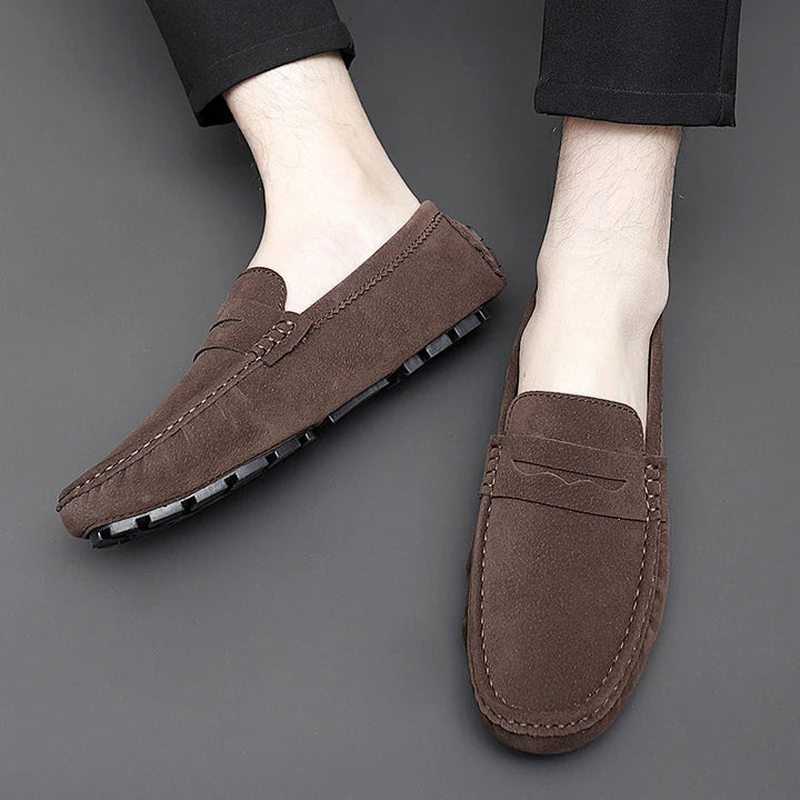 Mocassins en daim pour bateau 