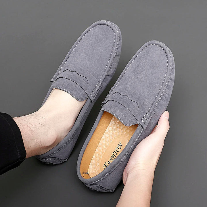 Mocassins en daim pour bateau 