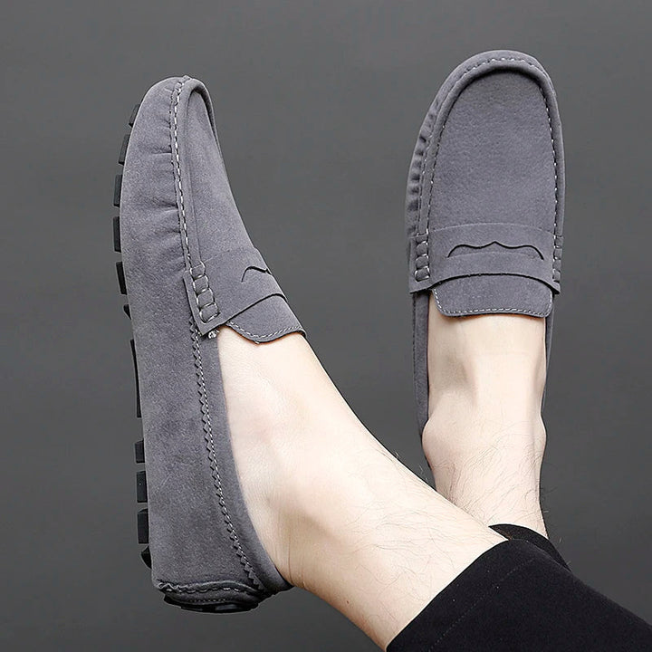 Mocassins en daim pour bateau 
