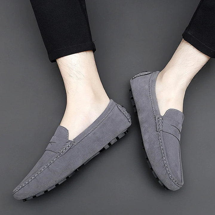 Mocassins en daim pour bateau 