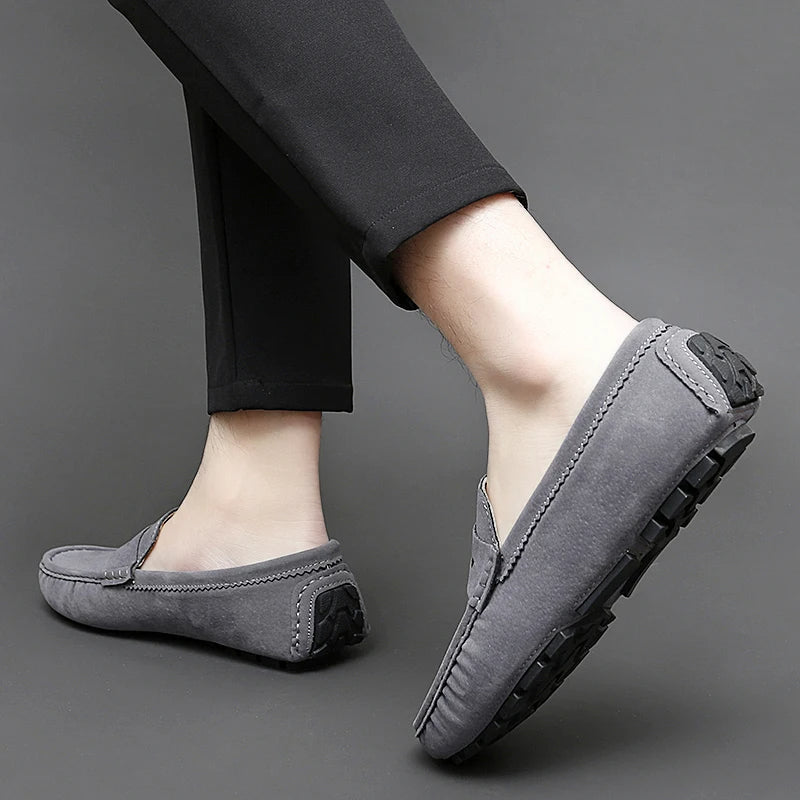 Mocassins en daim pour bateau 
