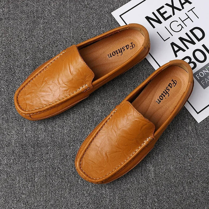 Mocassins en cuir vintage 