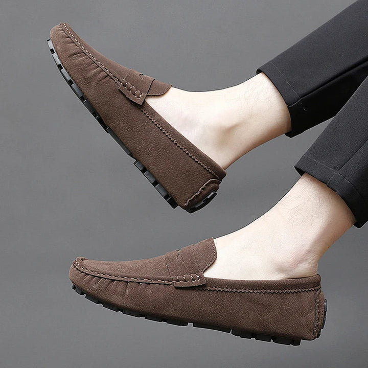 Mocassins en daim pour bateau 