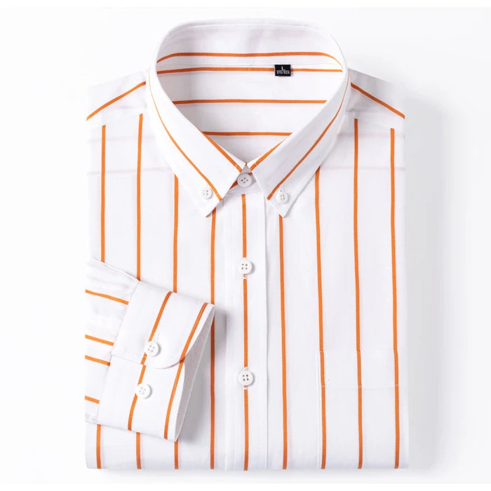 Chemise en coton à rayures élégantes 