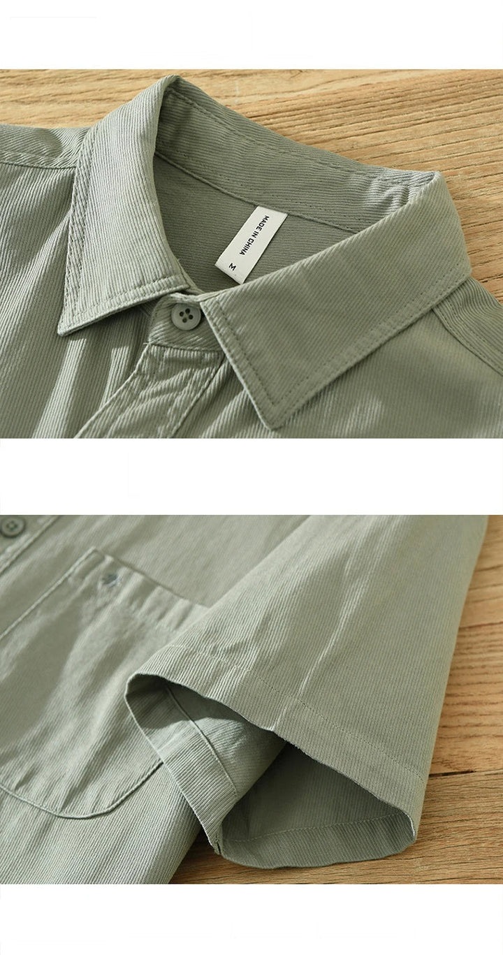 Chemise en coton à manches courtes 