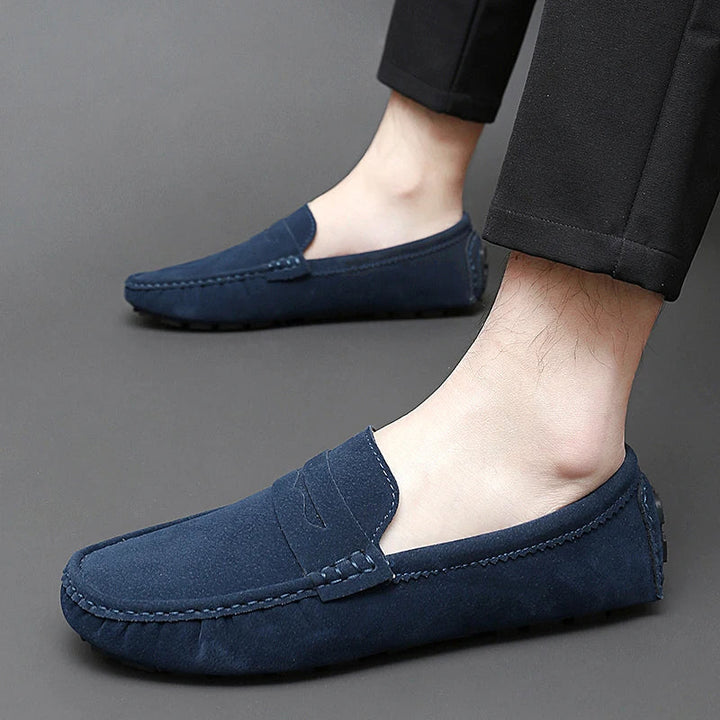 Mocassins en daim pour bateau 