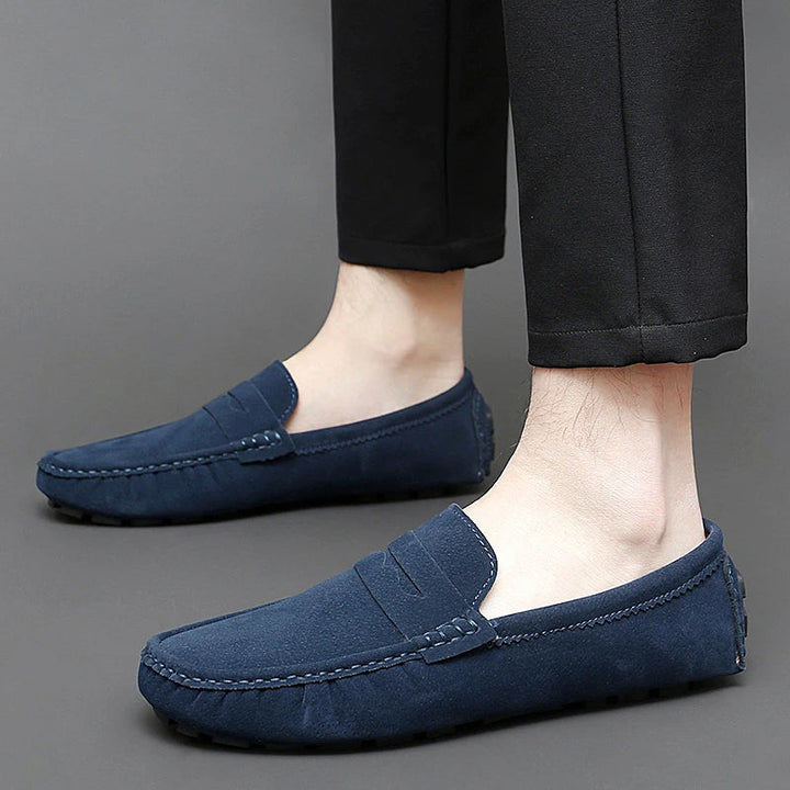 Mocassins en daim pour bateau 