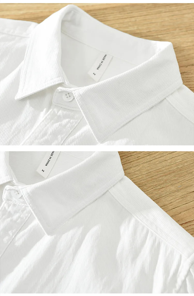 Chemise en coton à manches courtes 