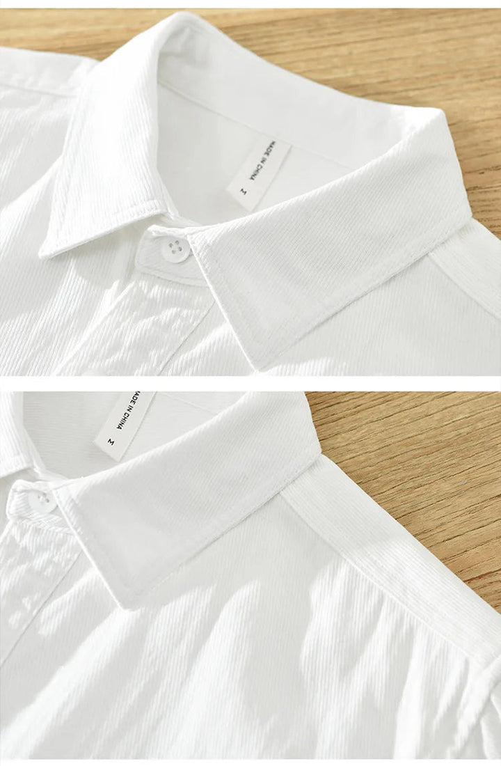 Chemise en coton à manches courtes 