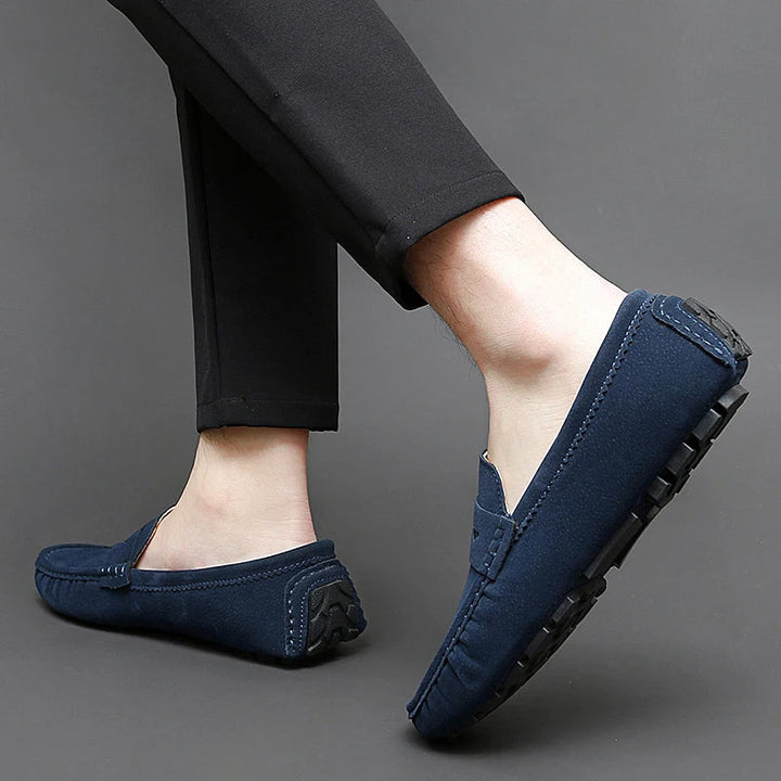 Mocassins en daim pour bateau 